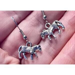 New Cute Miniature Petite Zebra 🦓 Earrings